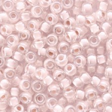 Miyuki rocailles Perlen 8/0 - Blush lined crystal 8-215
